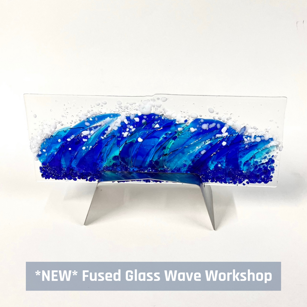 Natasha Duddy Fused Glass Wave Sculpture Workshop
