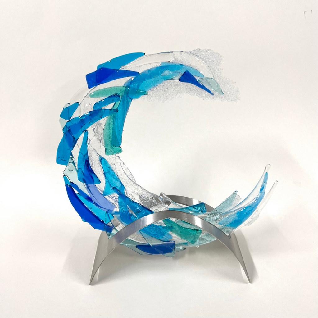 Frankie Creith Fused Glass Wave Workshop with Natasha Duddy 2024