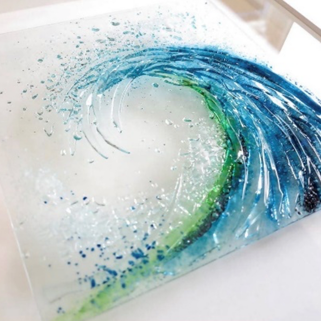 Frankie Creith Fused Glass Wave Workshop with Natasha Duddy 2024
