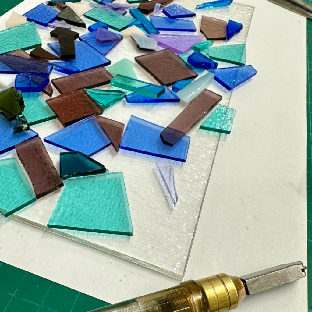 Frankie Creith Fused Glass Wave Workshop with Natasha Duddy 2024