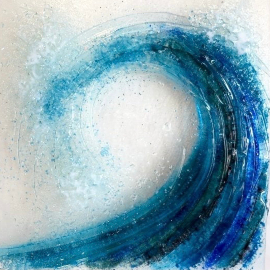 Frankie Creith Fused Glass Wave Workshop with Natasha Duddy 2024