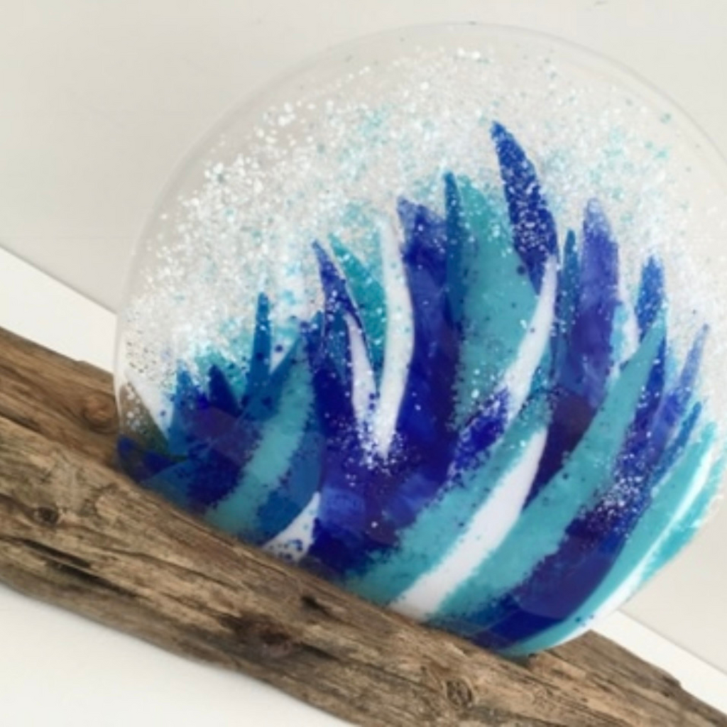 Frankie Creith Fused Glass Wave Workshop with Natasha Duddy 2024