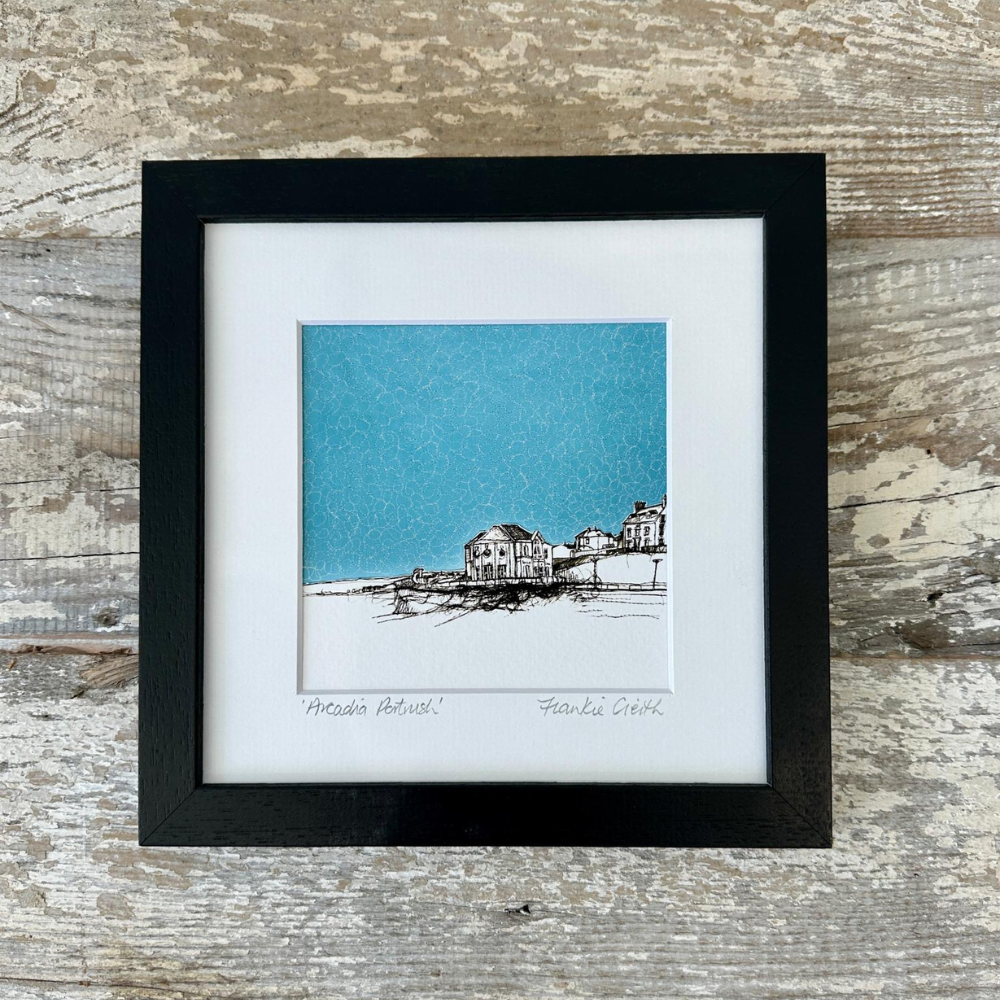 Arcadia Portrush Stitched North Coast Giclee Print by Frankie Creith