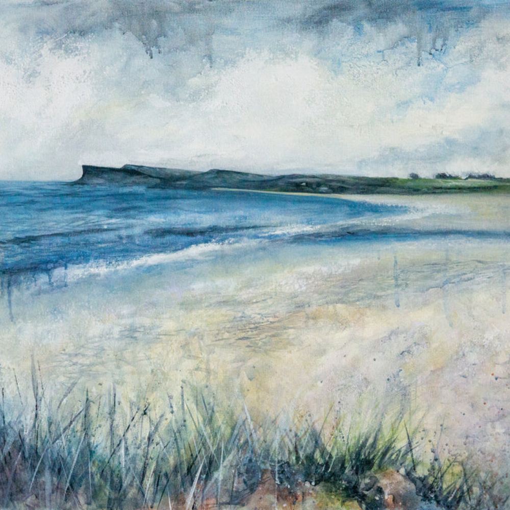 Ballycastle Beach Giclée Print by Artist Frankie Creith. (Close Up)