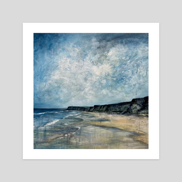 Benone Beach Giclee Print by Frankie Creith.