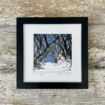 The Dark Hedges Pen and Ink Giclee Print by Frankie Creith