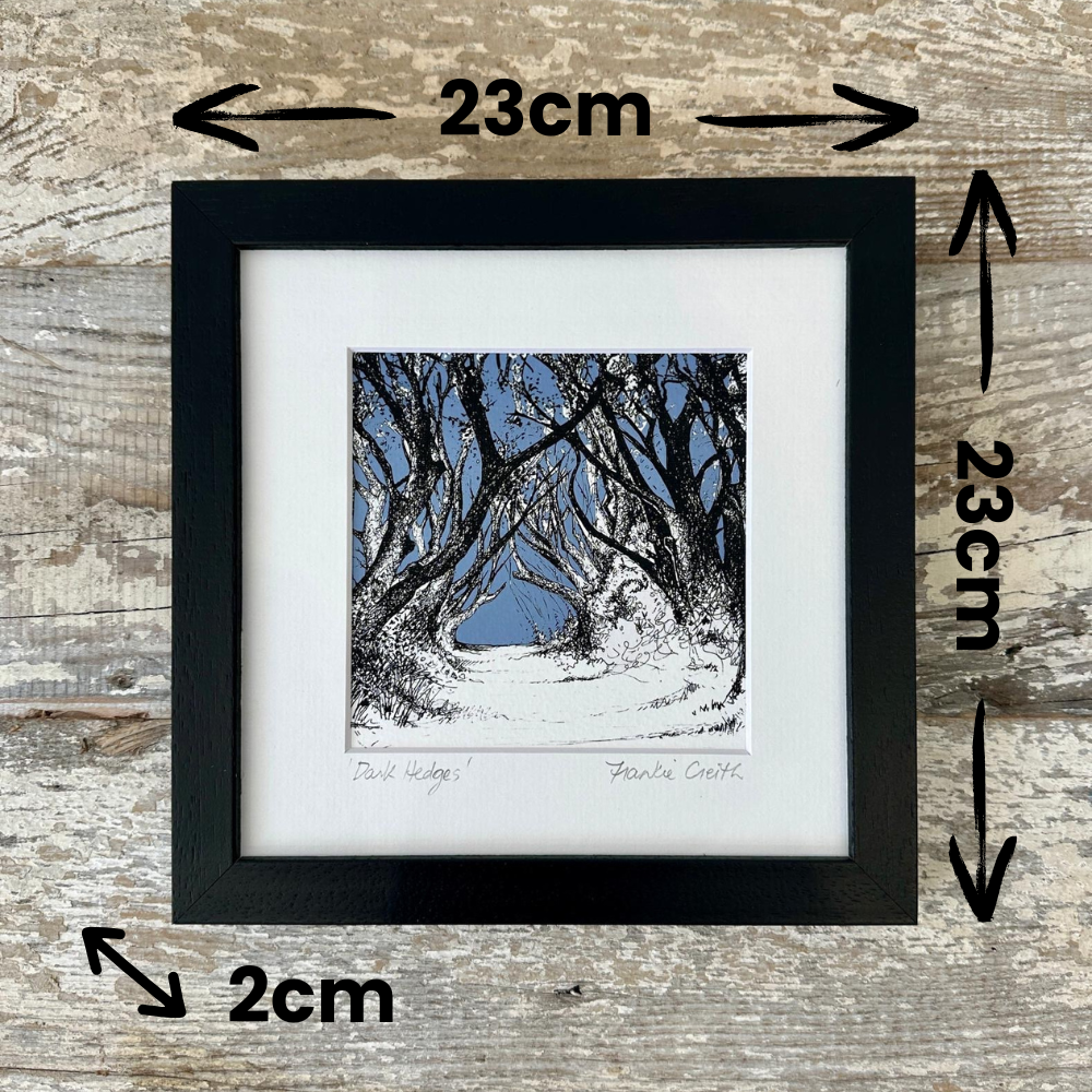 The Dark Hedges Pen and Ink Giclee Print by Frankie Creith