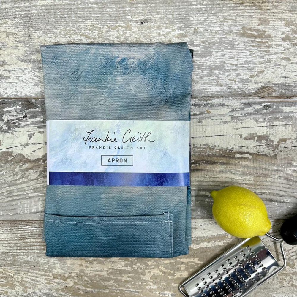 Dunluce Apron by Frankie Creith Northern Ireland in sleeve packaging