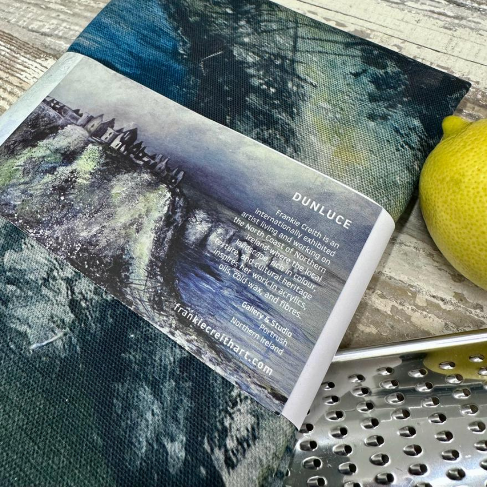 Dunluce Apron by Frankie Creith Northern Ireland sleeve packaging rear view