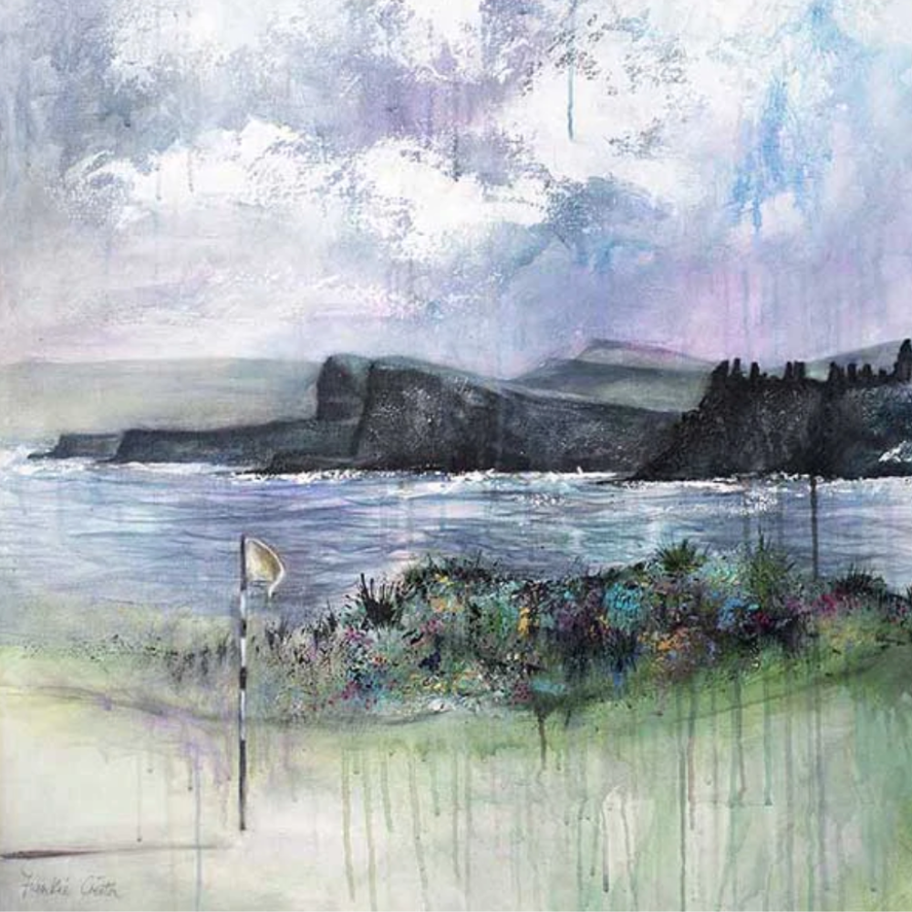 Dunluce Golf Portrush Apron by Frankie Creith Artwork