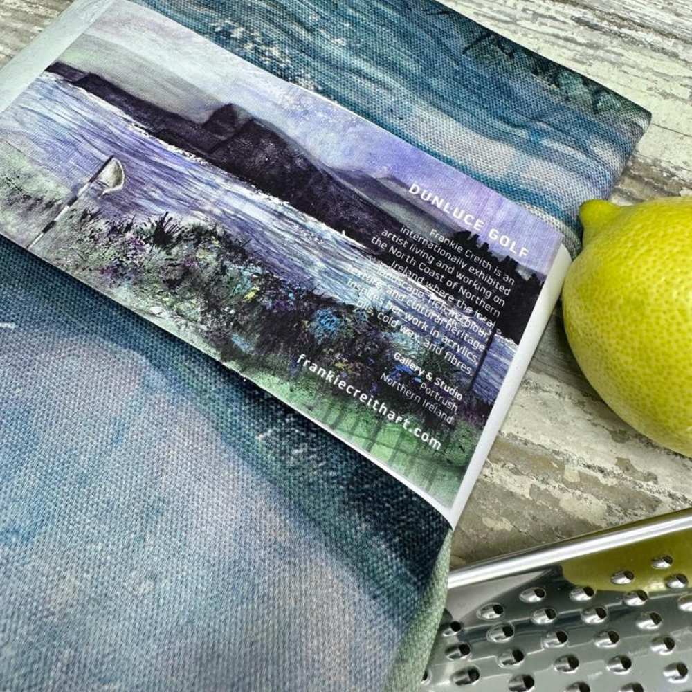 Dunluce Golf Portrush Apron by Frankie Creith Sleeve Packaging Rear