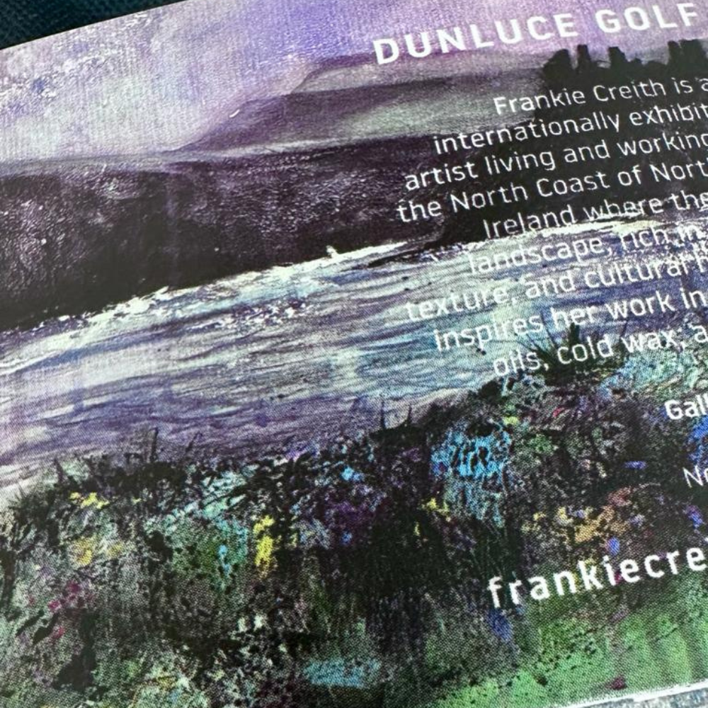 Dunluce Golf Royal Portrush Oven Gloves sleeve rear view