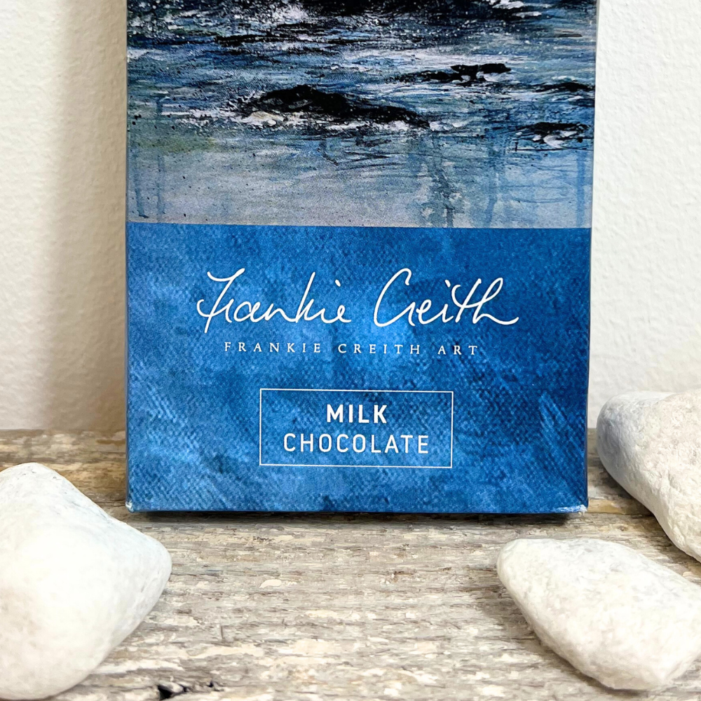 Dunluce Milk Chocolate Bar Dunluce Castle Portrush northern ireland label detail