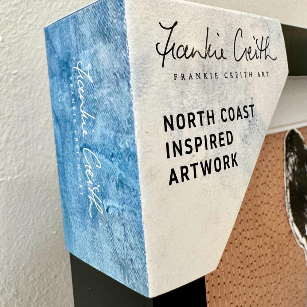 Farm Animals Rabbit Box Framed Print (Large Black corner label)