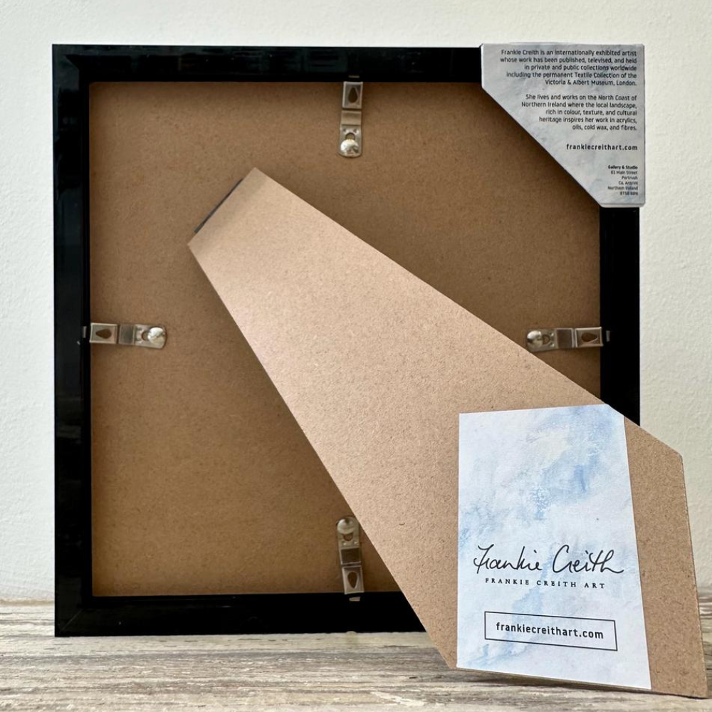 Farm Animals Rabbit Box Framed Print (Large Black rear view)