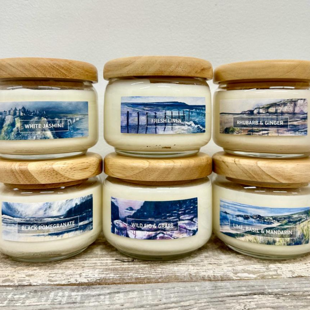 Portstewart Strand Linen Candle by Frankie Creith Portrush (series)