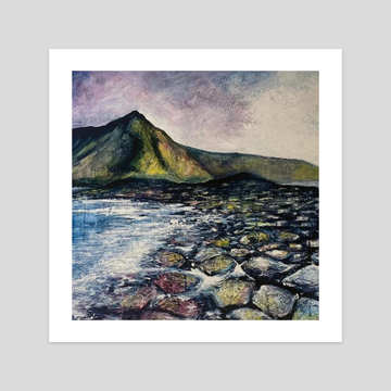 Giants Causeway Square Giclee Print by Frankie Creith.