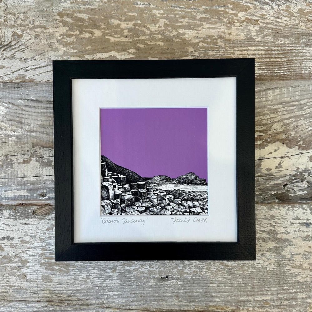 The Giant's Causeway Pen and Ink Giclee Print by Frankie Creith