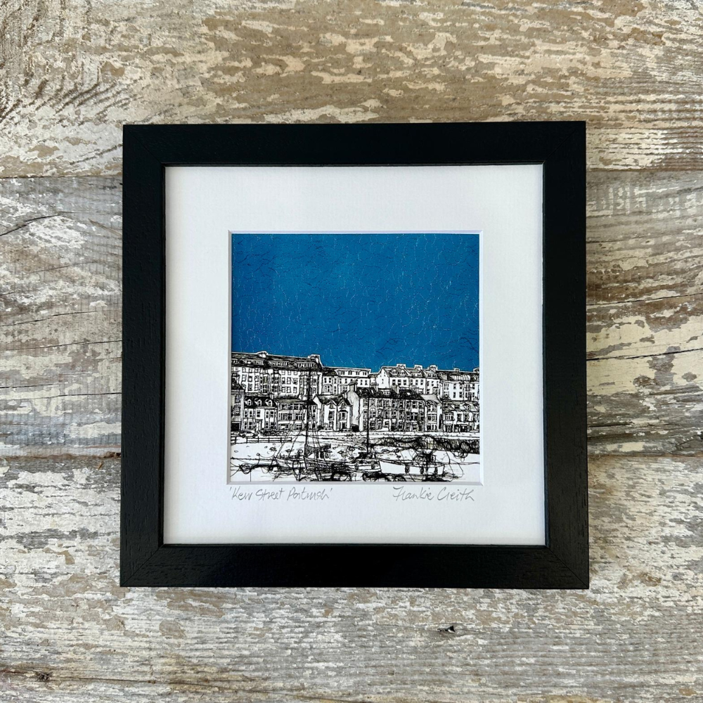 Kerr Street Portrush Stitched North Coast Giclee Print by Frankie Creith