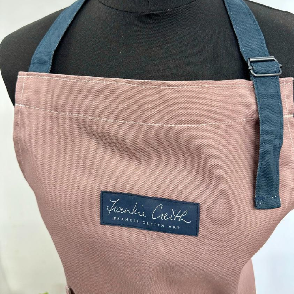 Mussenden Temple Apron by Frankie Creith Northern Ireland bib close up