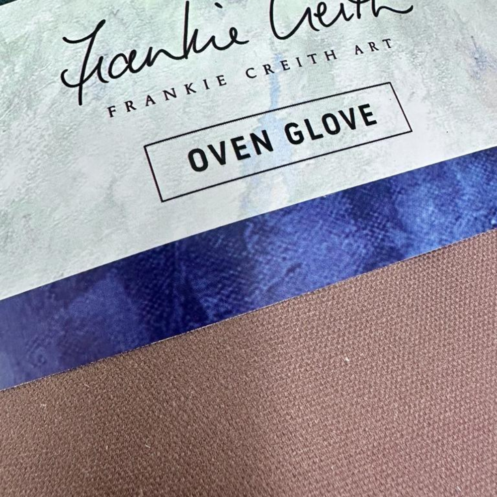 Mussenden Temple Oven Gloves by Frankie Creith sleeve close up
