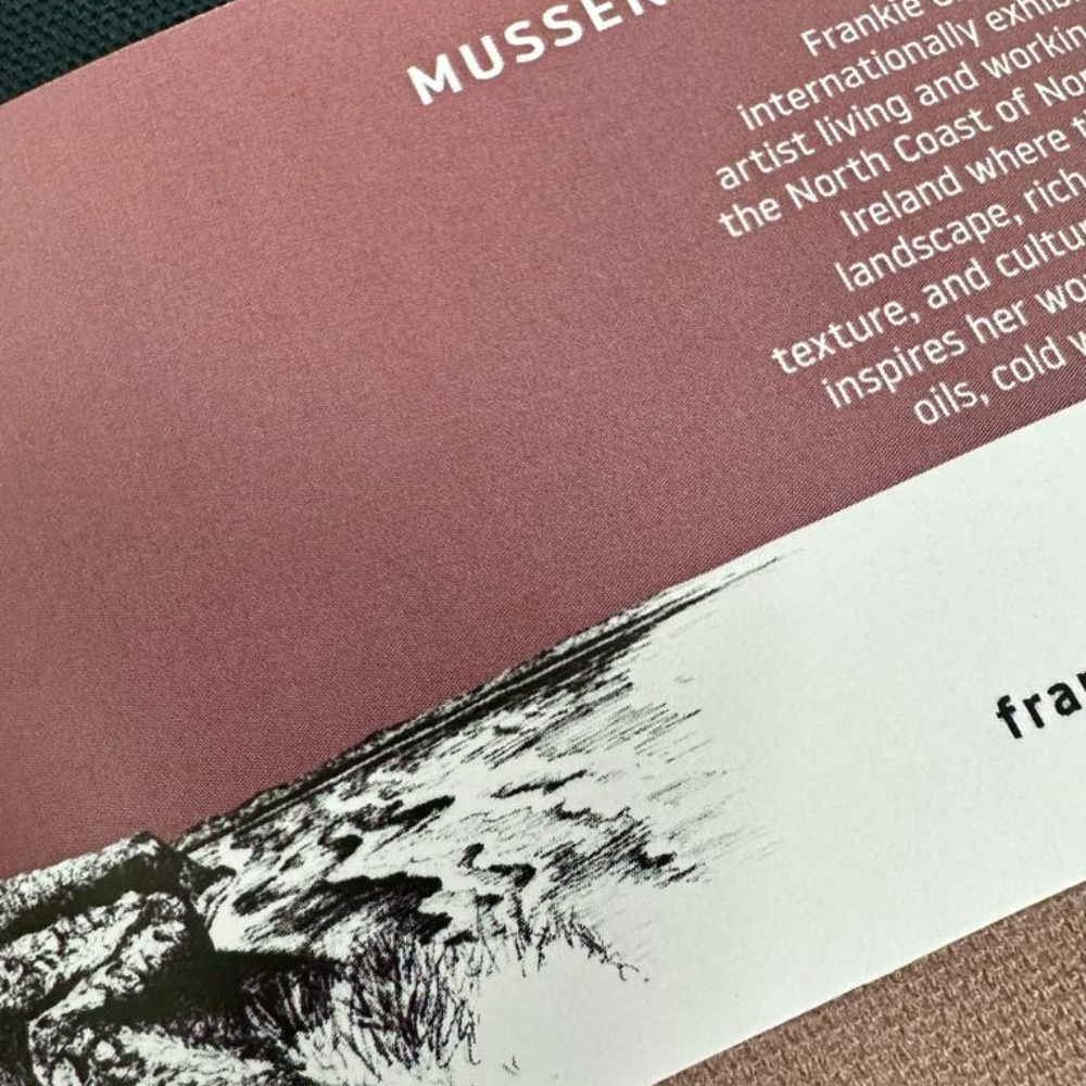 Mussenden Temple Oven Gloves by Frankie Creith sleeve rear view