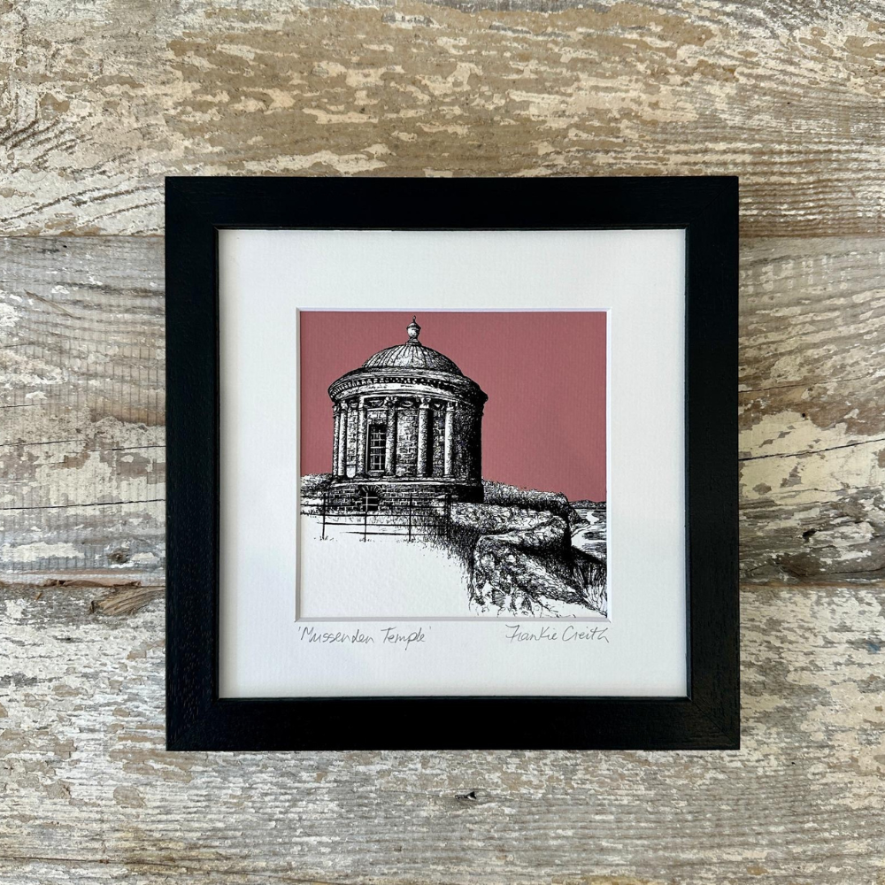 Mussenden Temple Pen and Ink Giclee Print by Frankie Creith