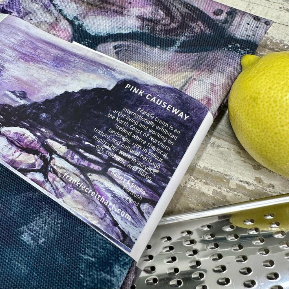 Pink Causeway Apron by Frankie Creith Northern Ireland Sleeve Rear View