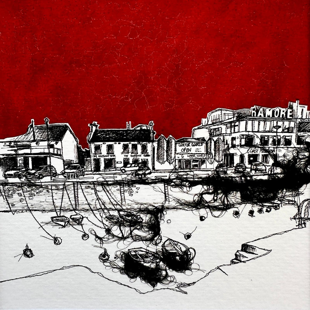 Portrush Harbour Stitched North Coast by Frankie Creith