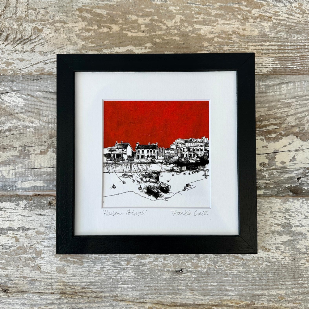 Portrush Harbour Stitched North Coast by Frankie Creith