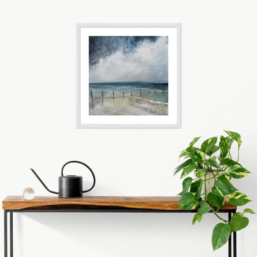 Portstewart Beach Fine Art Print by Frankie Creith (Hanging).