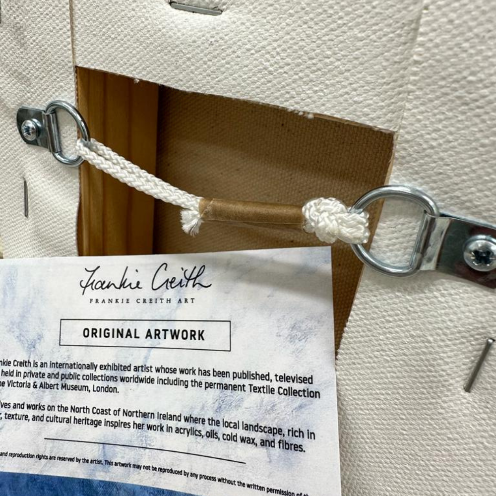 seascape 1 mini original painting rear view by frankie creith