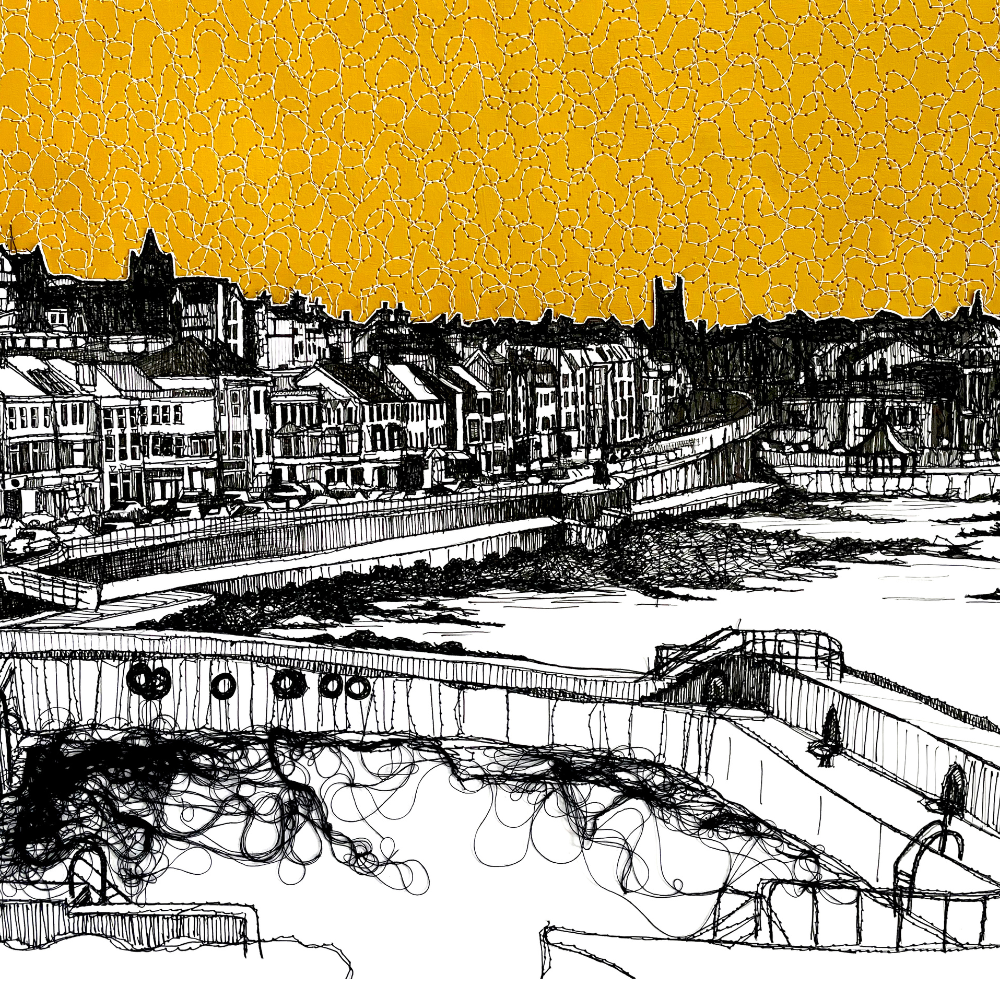 Stitched Portstewart Prom Handmade Soap Bar by Frankie Creith Portrush Northern Ireland (Print)