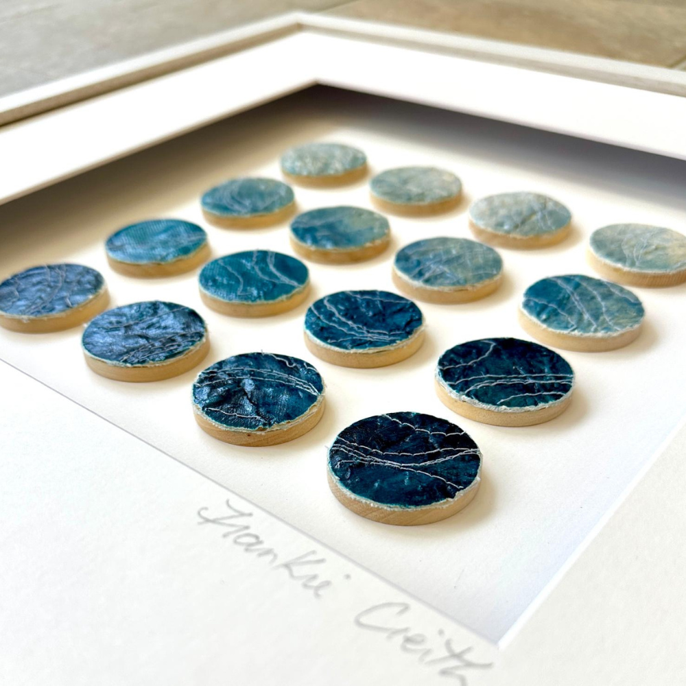 Wave Coastal Patterns Original Mixed Media Artwork by Frankie Creith North Coast Portrush (Signed)