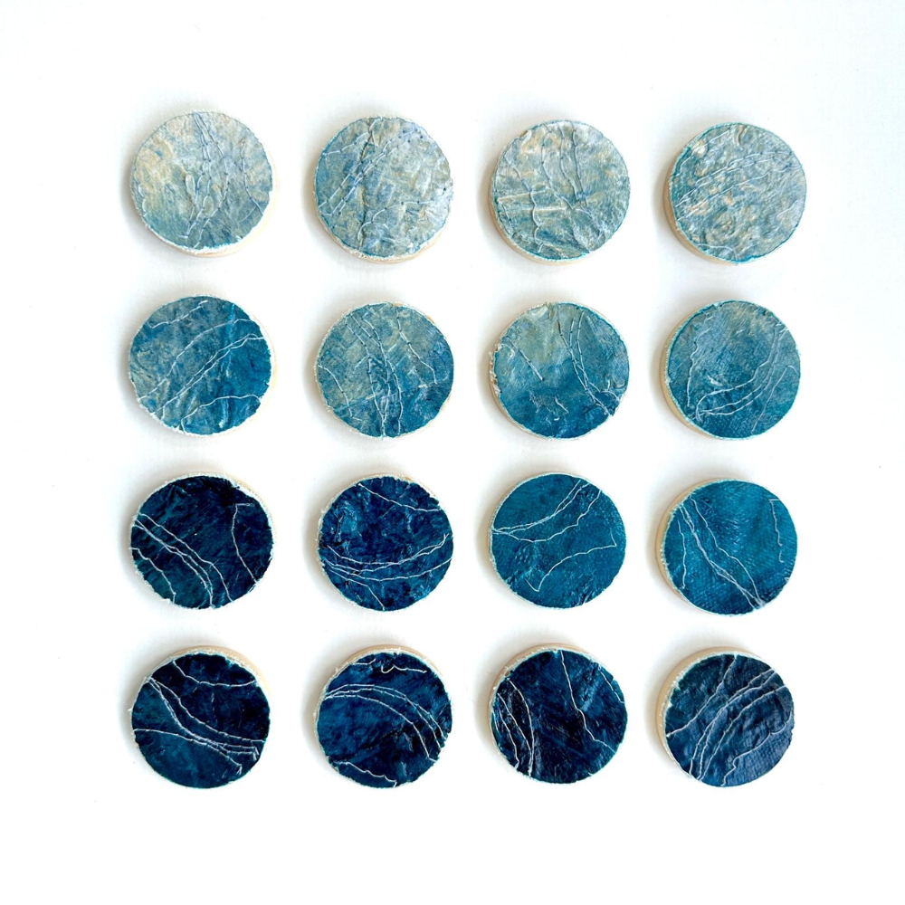 Wave Coastal Patterns Original Mixed Media Artwork by Frankie Creith North Coast Portrush