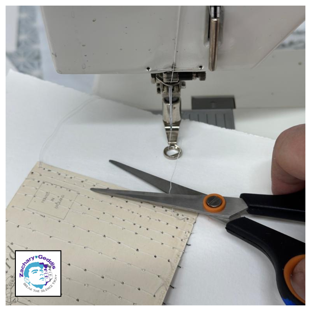 Zachary Geddis Ladies Bathing Place One Mixed Media Artwork by Frankie Creith (Stitching)