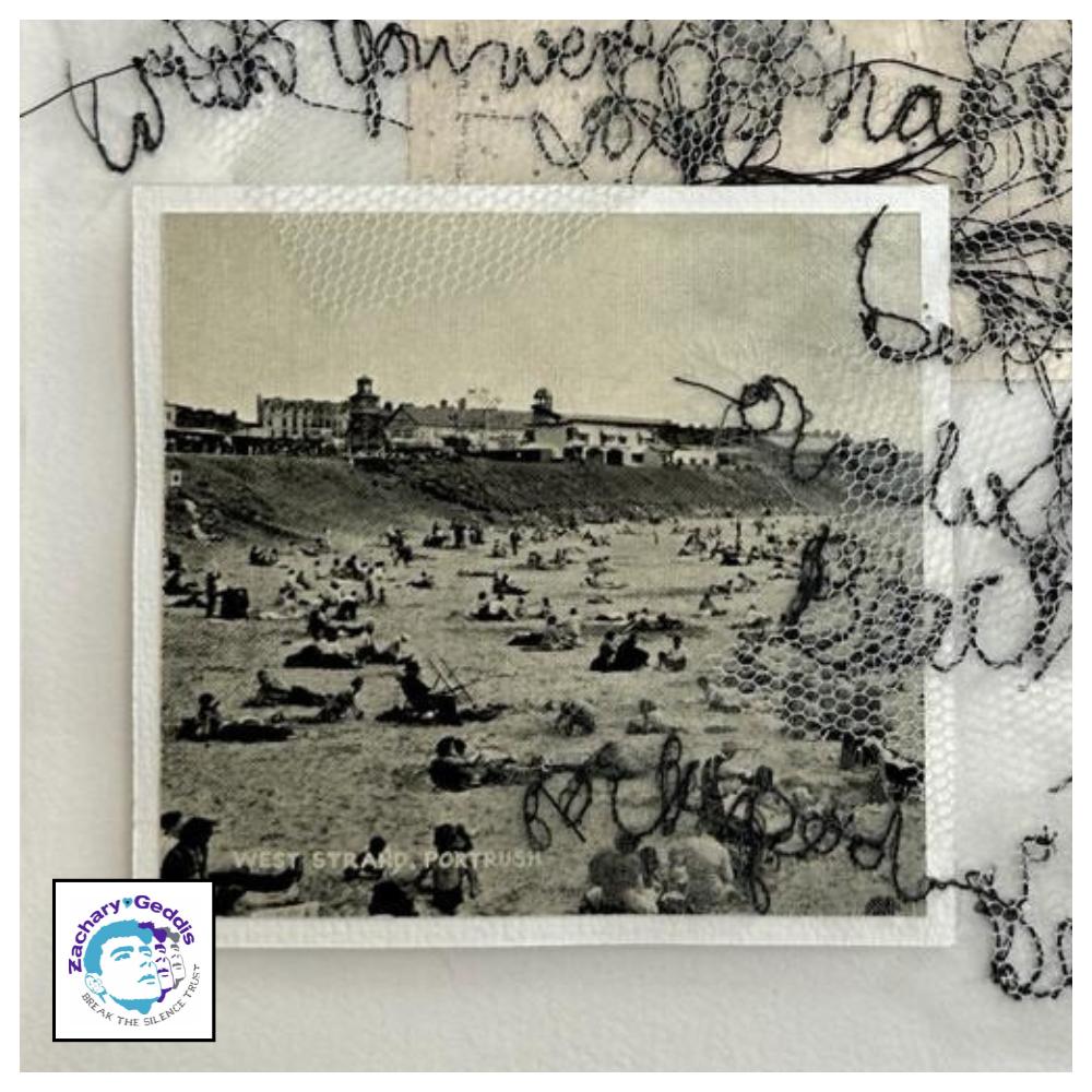 Zachary Geddis West Strand Two Portrush Postcard by Frankie Creith (Postcard)