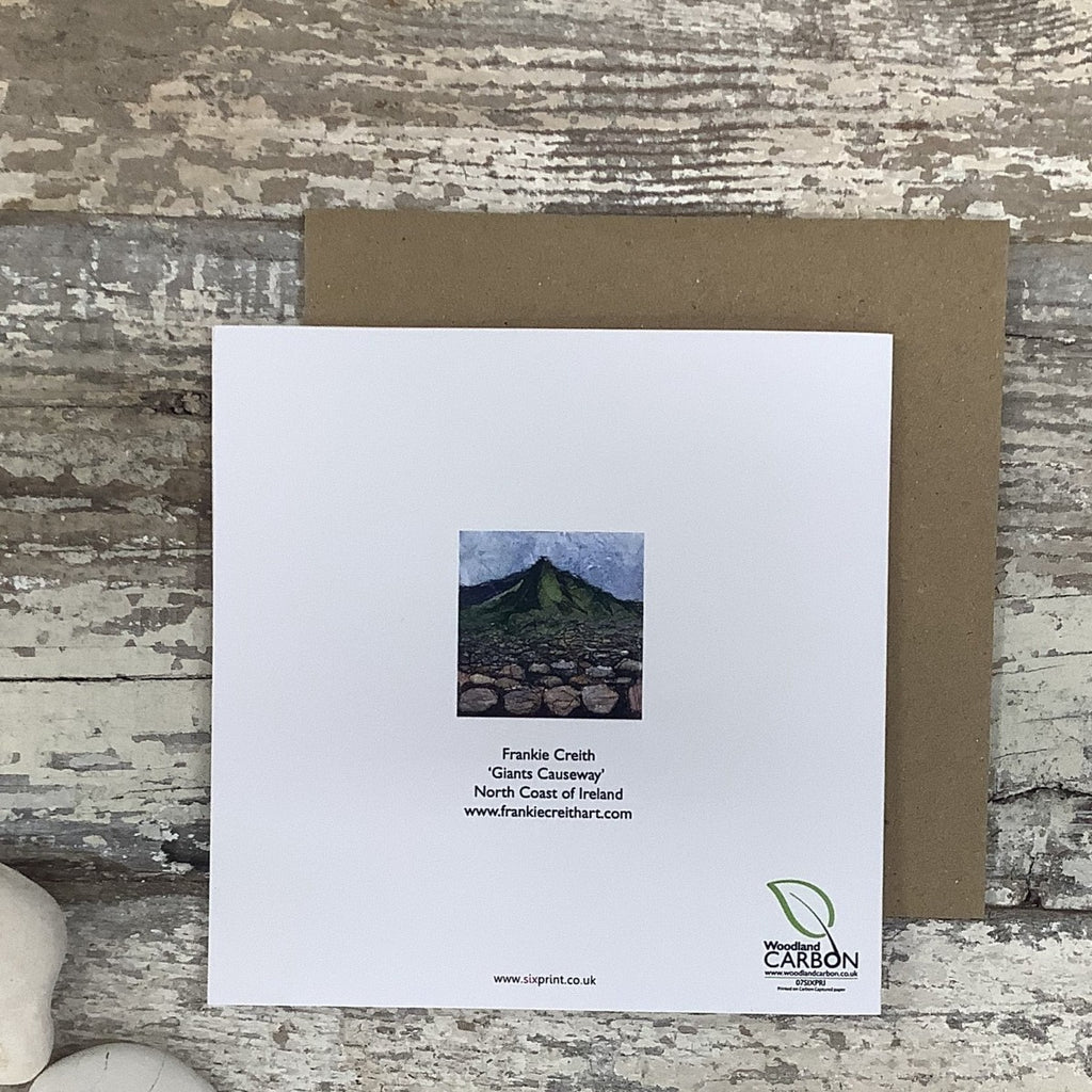 Causeway View greeting card rear view