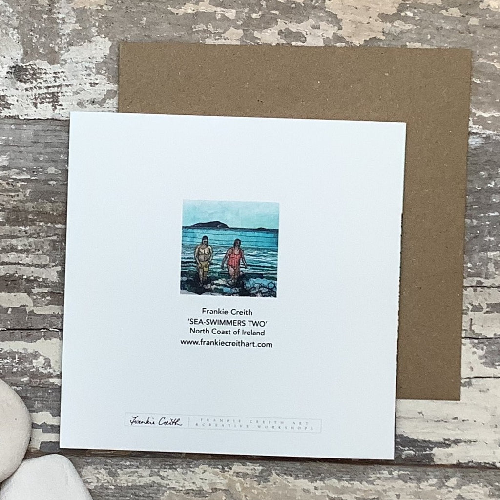Sea Swimmers Two Greeting card rear view