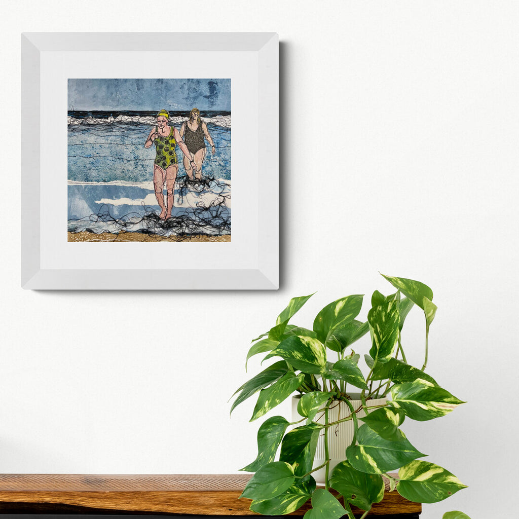 Sea Swimmers One original artwork on the wall