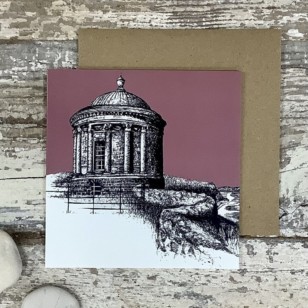 Mussenden Temple greeting card by Frankie Creith