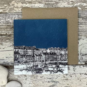 Stitched Portrush Kerr Street Greeting Card with envelope