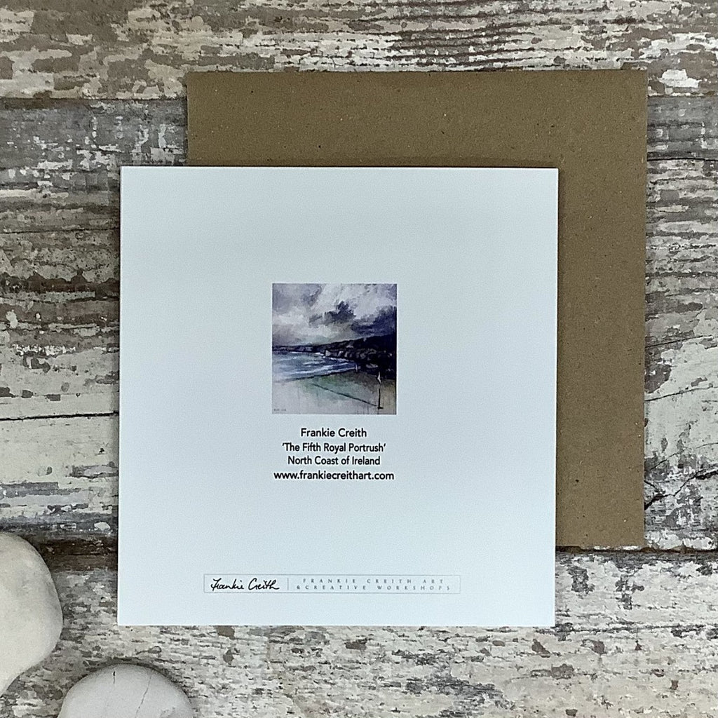 The Fifth Royal Portrush Golf greeting card rear view