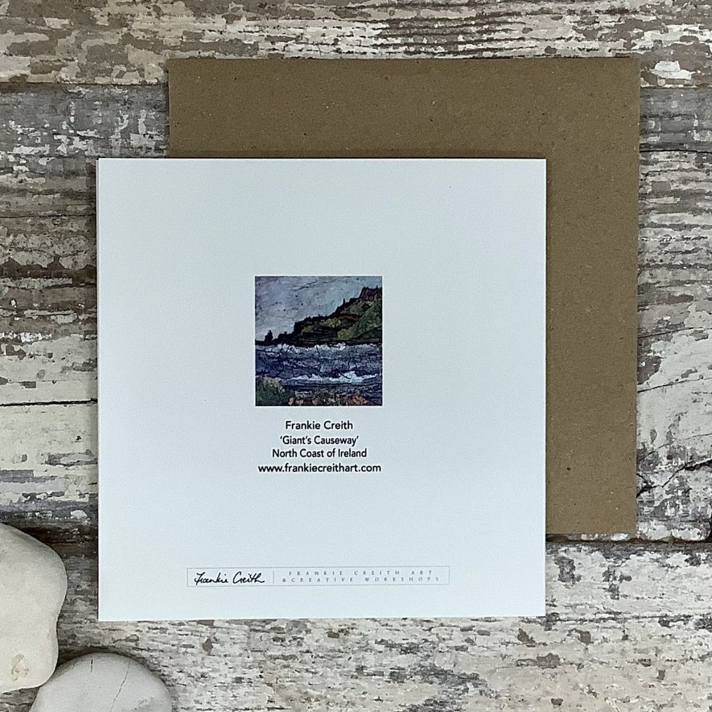 Giants Causeway east Greeting Card rear view