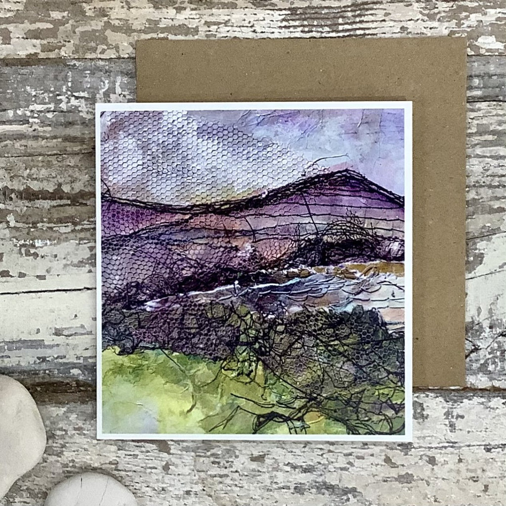 Irish Landscape Mountain greeting card with envelope
