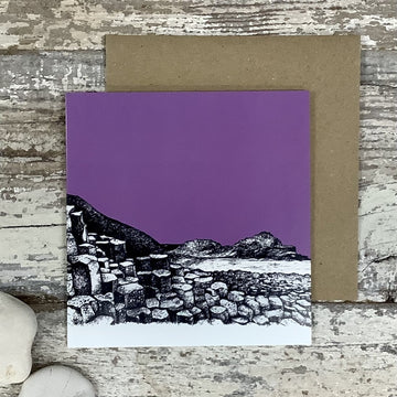 Giant's Causeway Pen & Ink Greeting Card