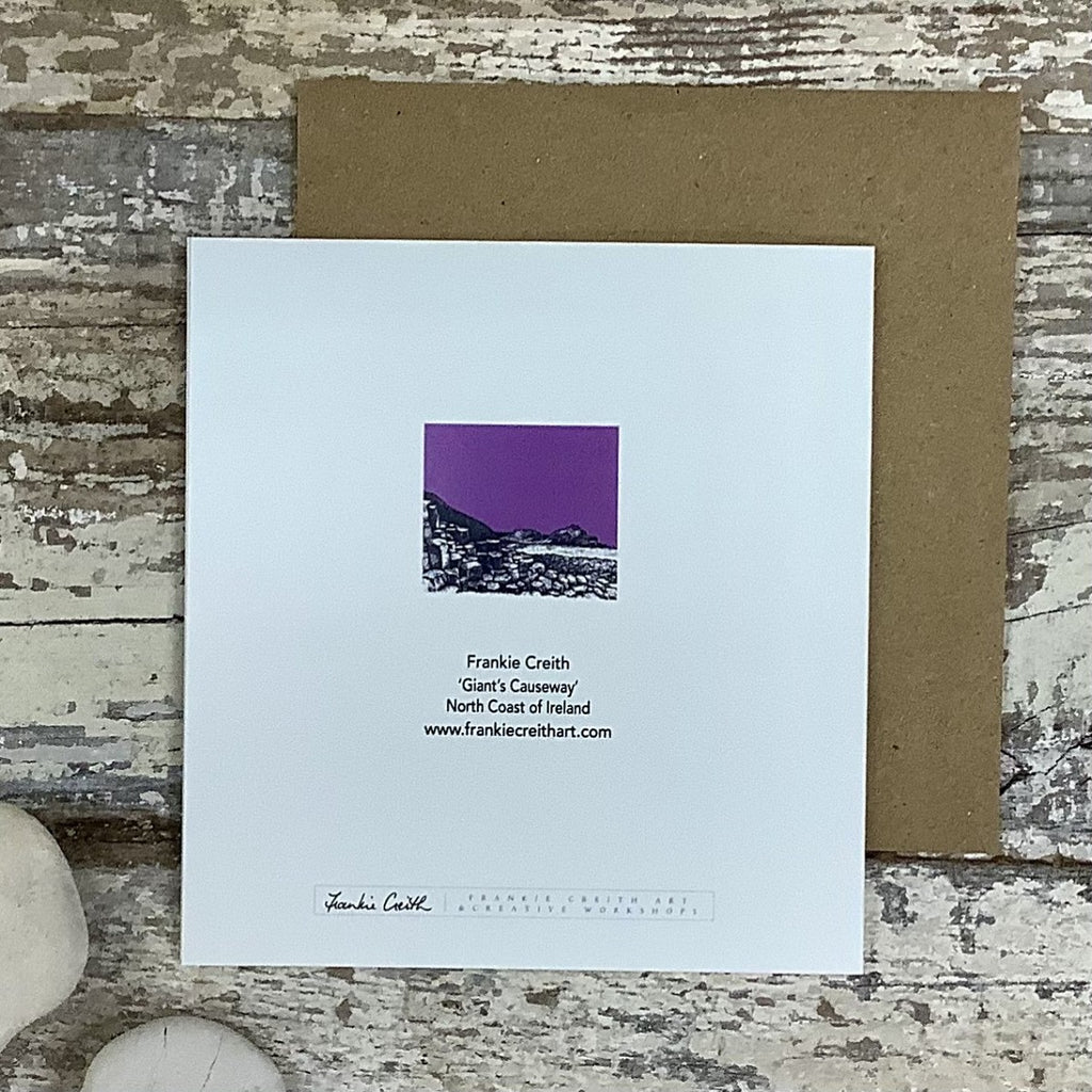 Giant's Causeway Pen & Ink Greeting Card