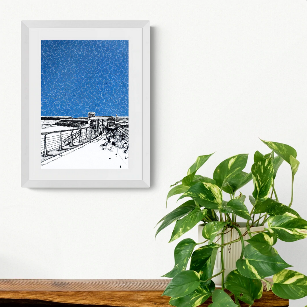Babushka Portrush giclée print perspective large portrait framed