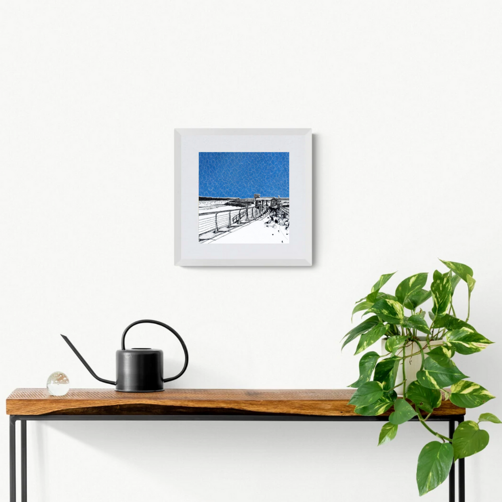 Babushka Portrush giclée print perspective square framed