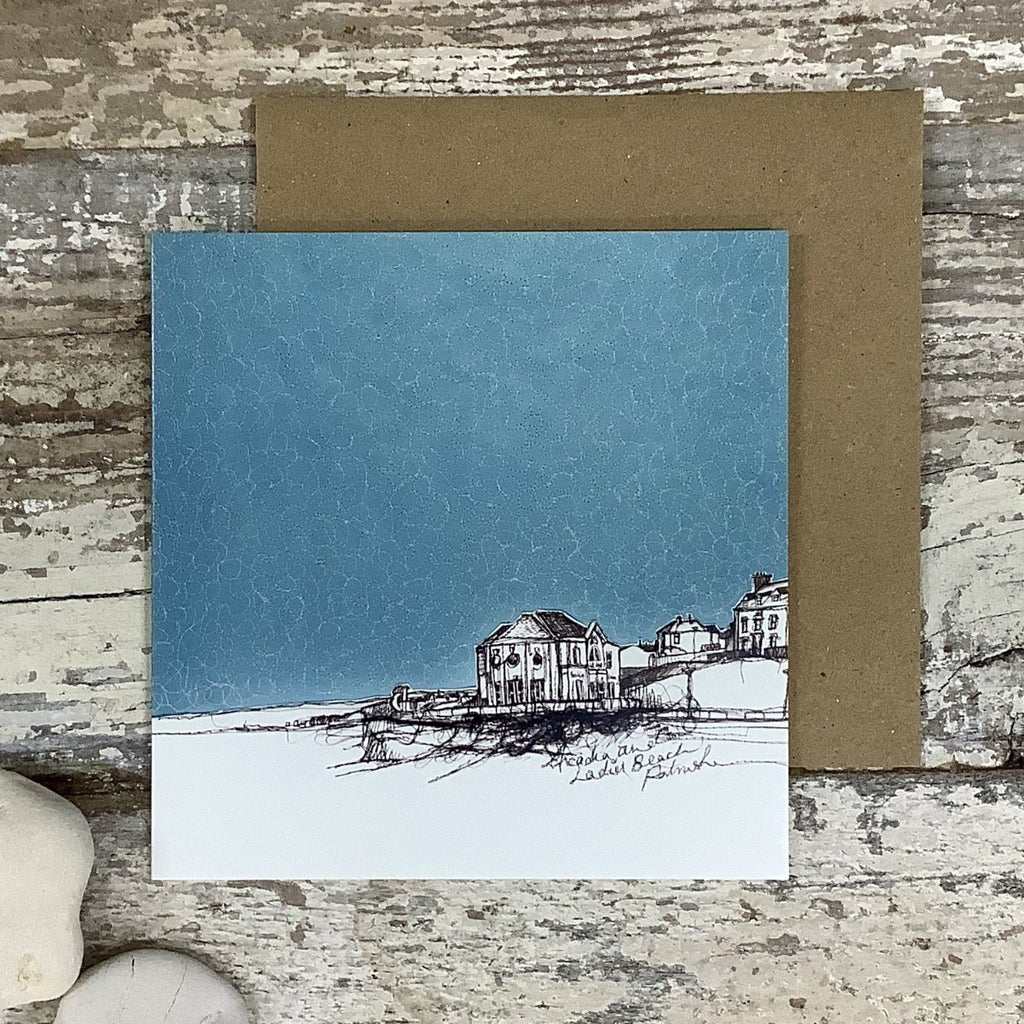Stitched Portrush Arcadia Greeting Card with envelope